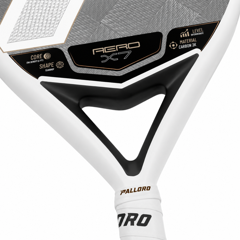Palloro Aero X7 padel racket side detail