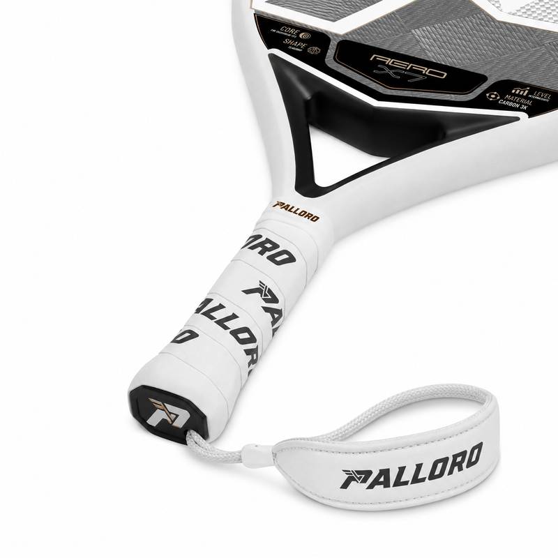 Palloro Aero X7 padel racket handle detail