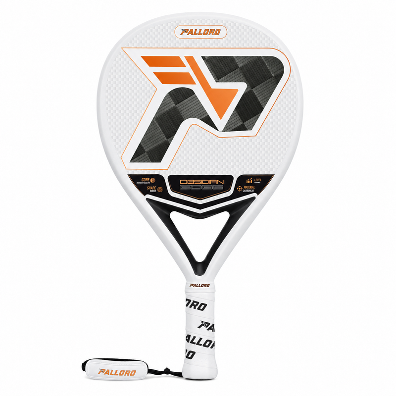 Palloro Obsidian Edge padel racket front view